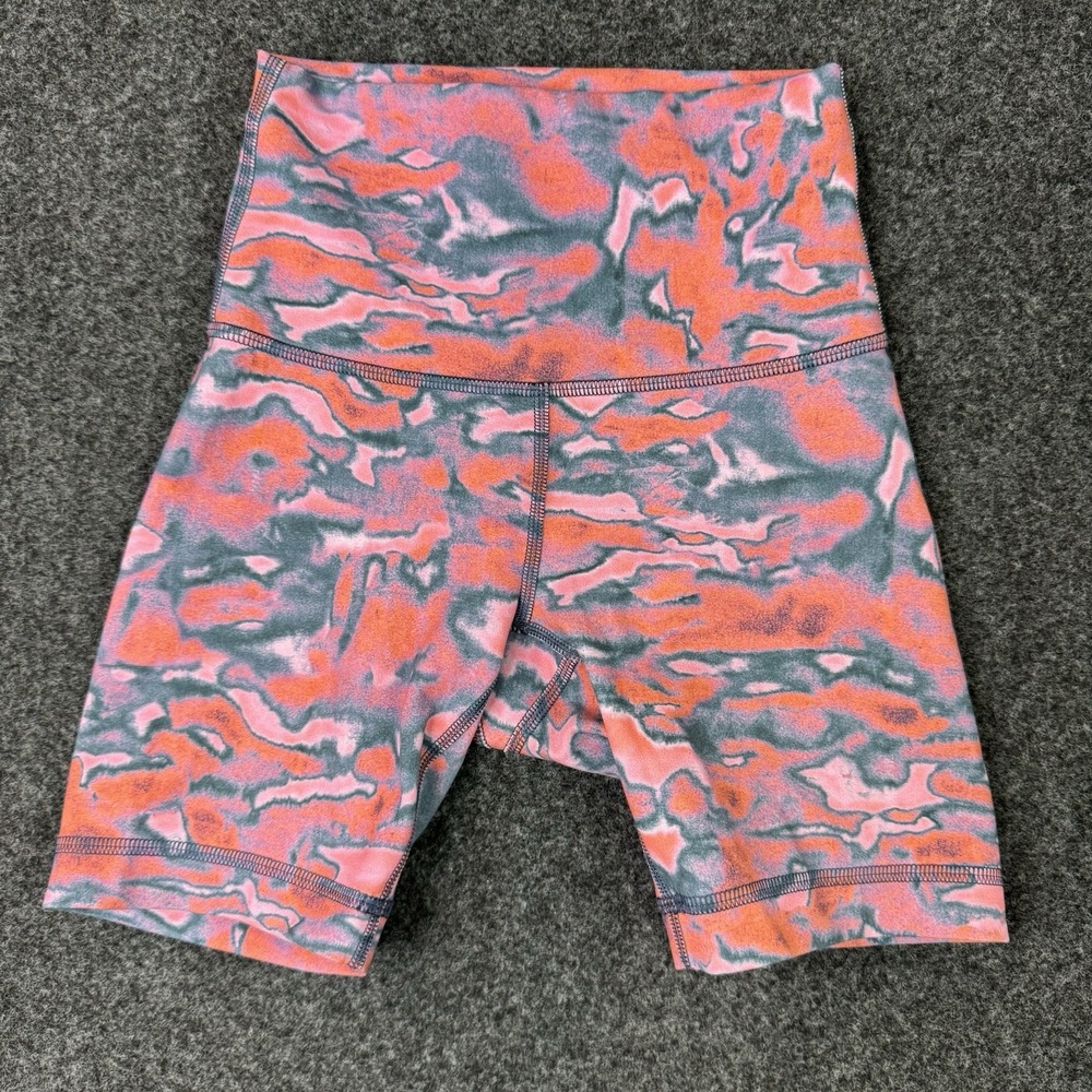 lululemon Wunder Train High Rise Shorts 6" Size 0 Chroma Clash Multi Everlux